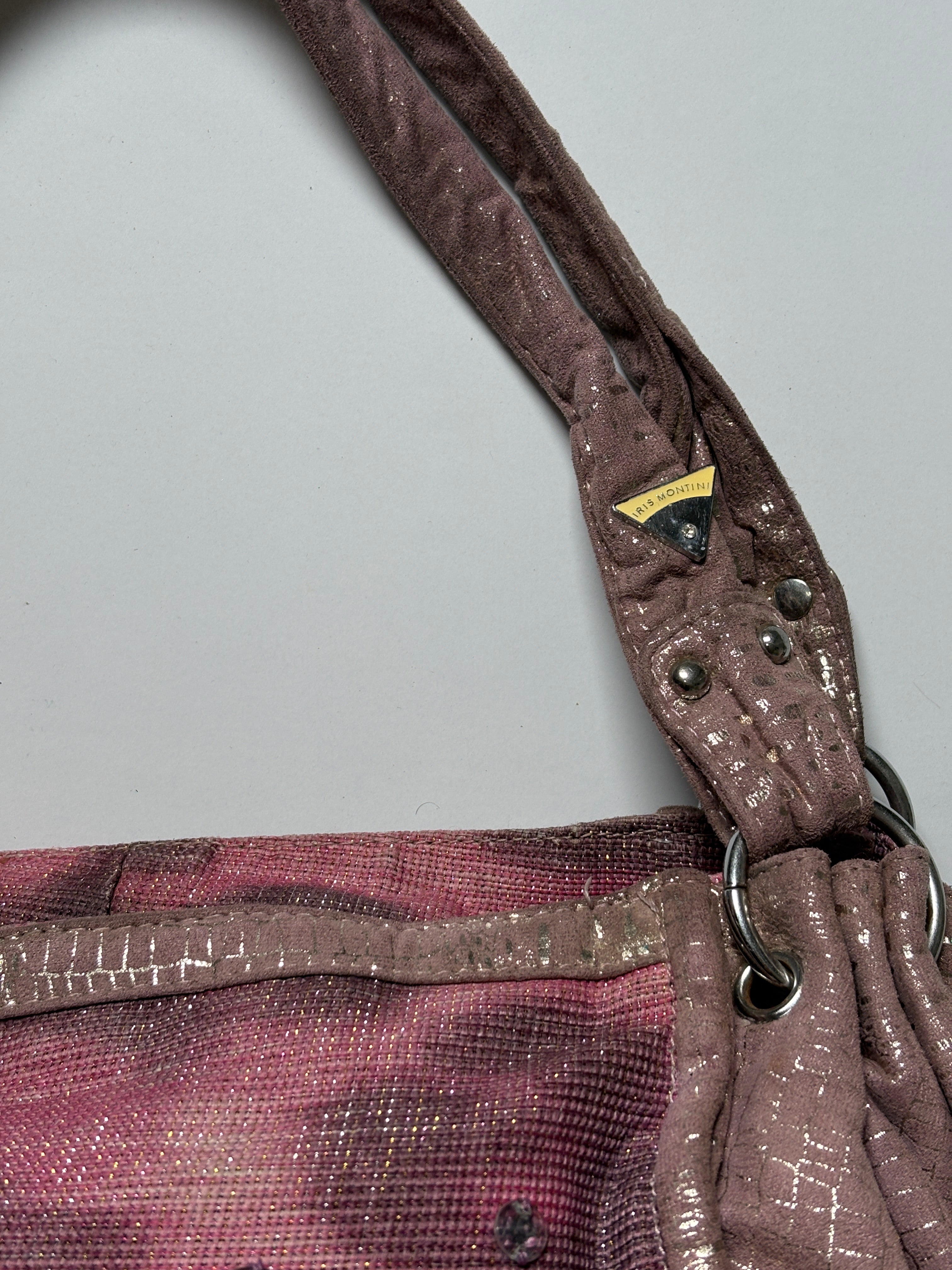 Amazing glittery leopard pink studded shoulder bag