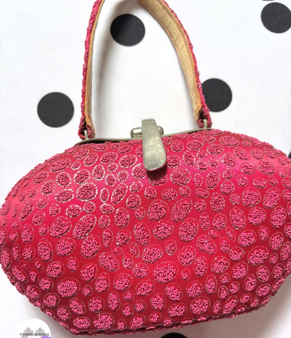 Pink mini evening bag