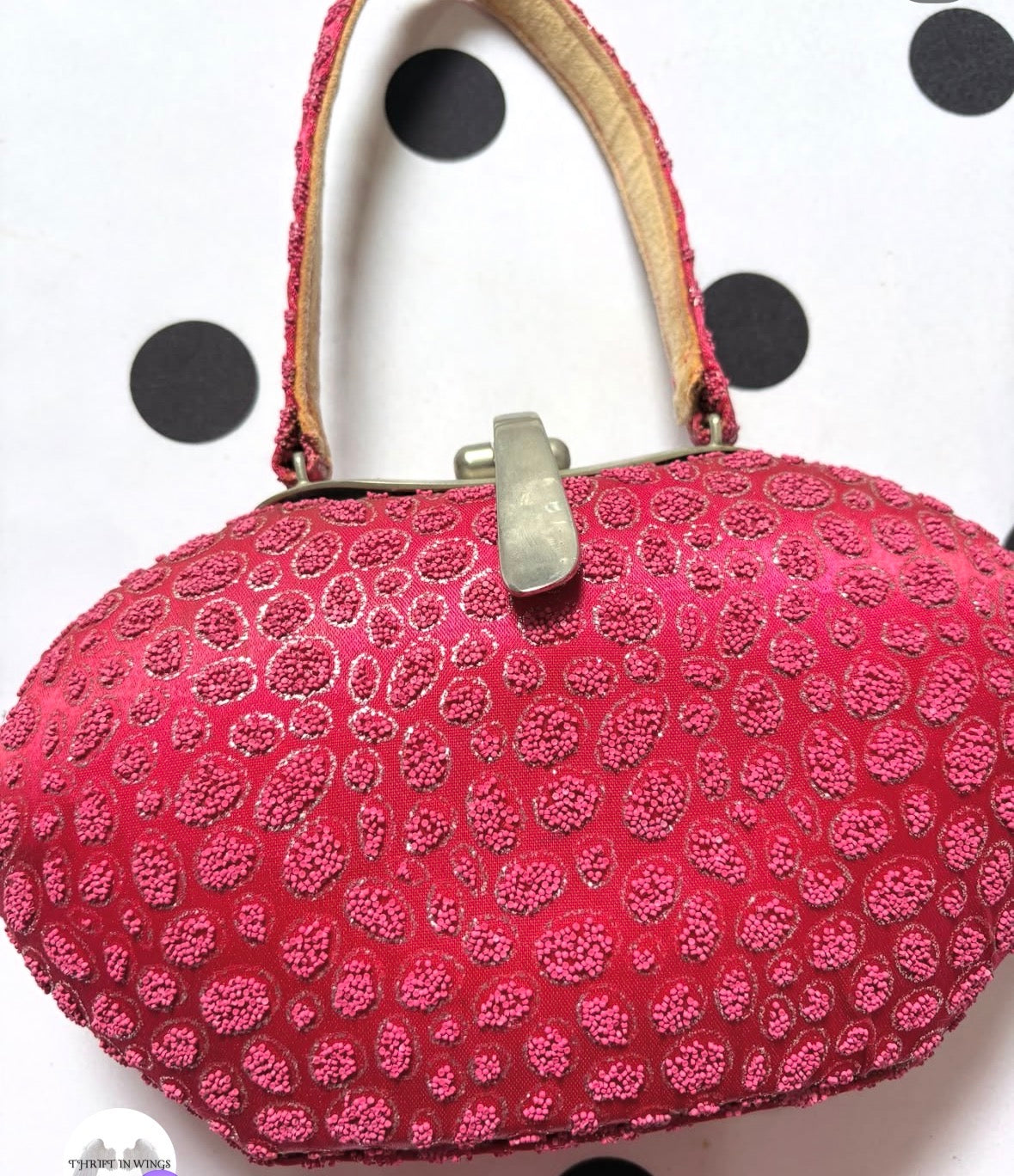 Pink mini evening bag